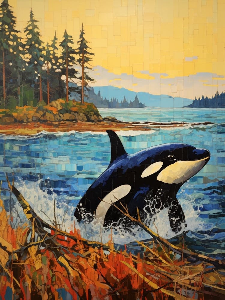 Orca Whale Woodland Coast 2