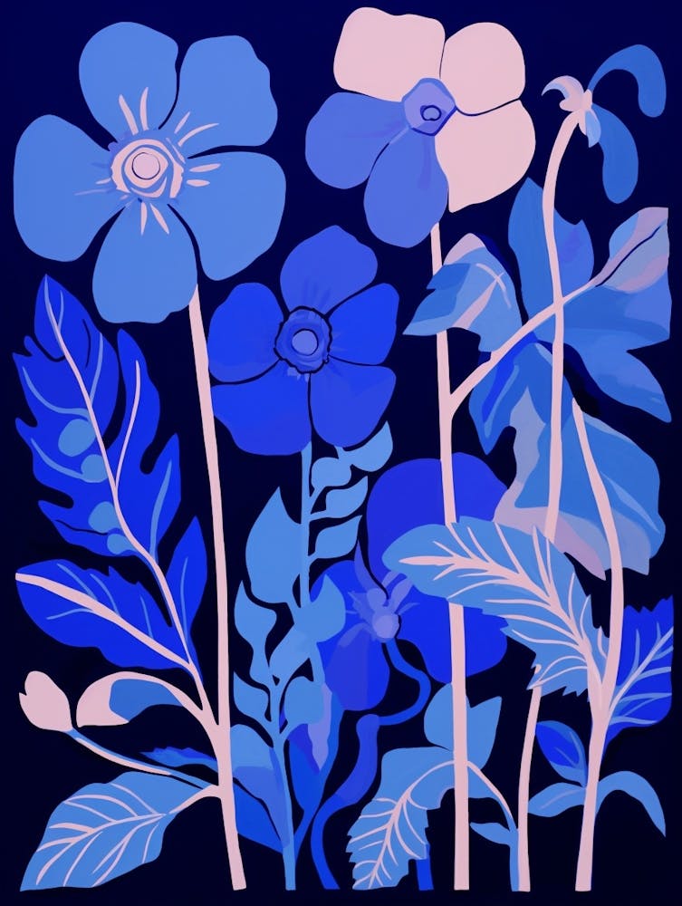 Illustration Fleur Bleue Pensée Sauvage 3