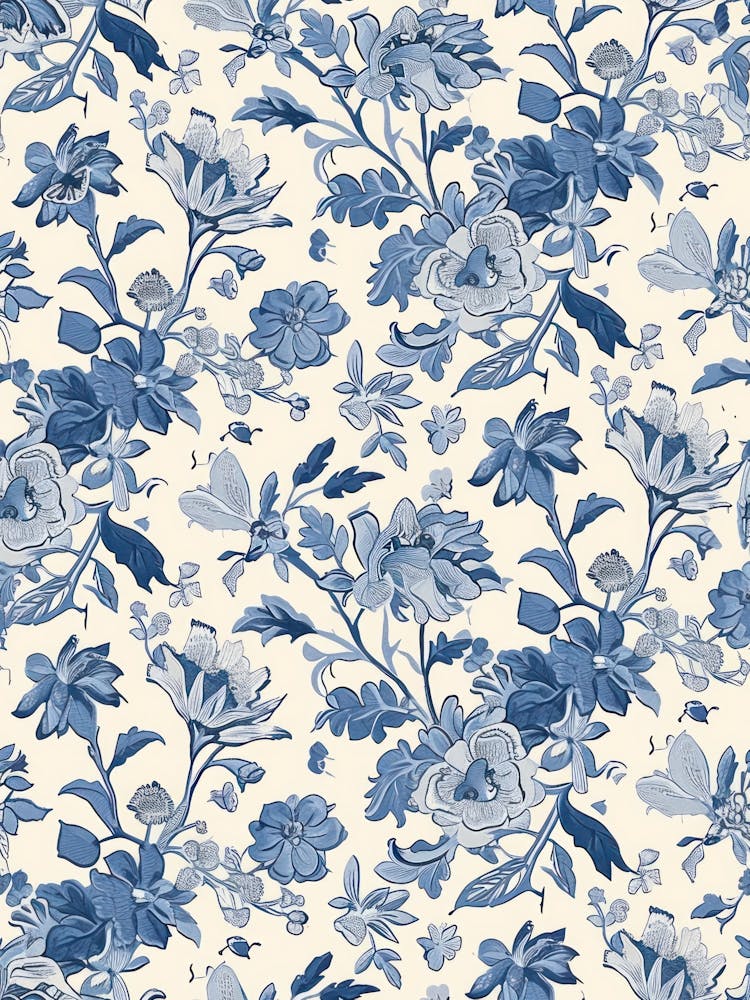 Petal Delight London Fabrics Floral Pattern 1