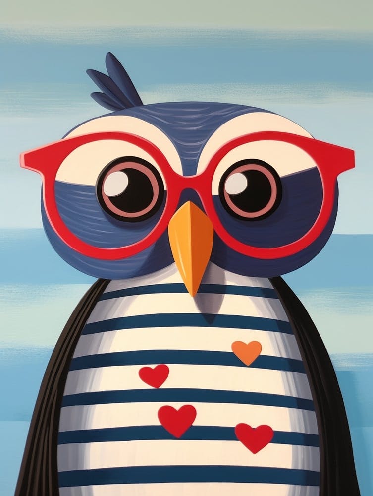 Kleine Eule 4 mit Sonnenbrille