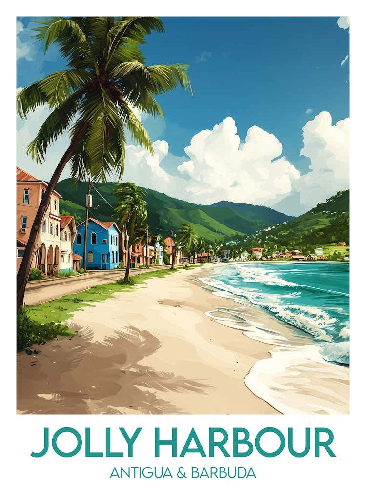 Affiche de voyage Jolly Harbour