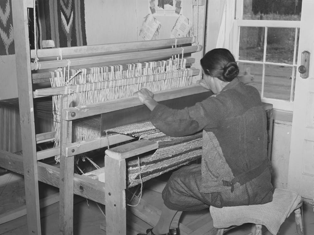 Tissage de Tapis en Chiffons au Projet WPA (Works Progress Administration)