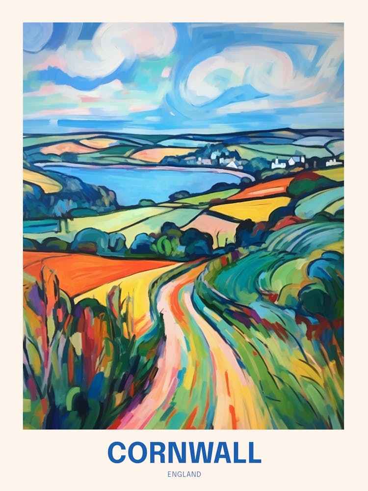 Cornwall England 9 Uk Travel Poster