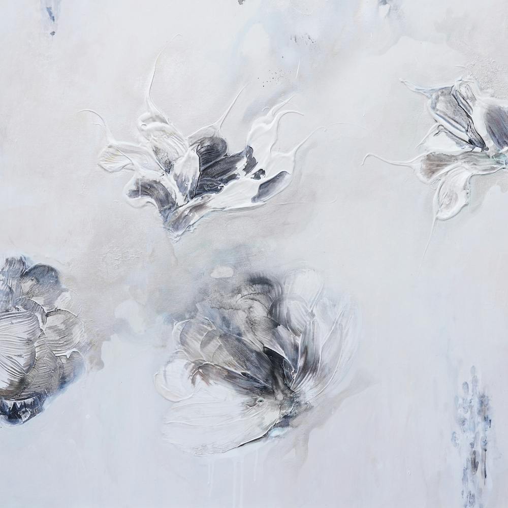 Neutral Colours Botanical Painting Square