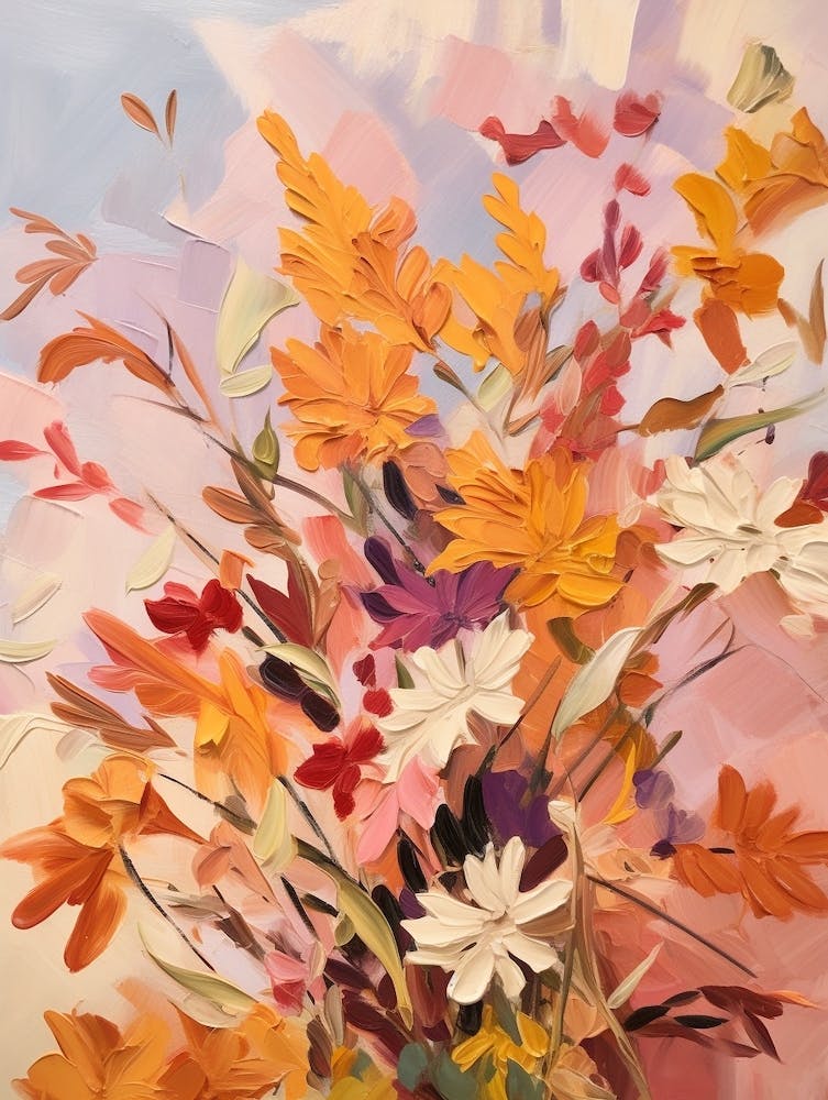 Fall Flower Painting Asters 4