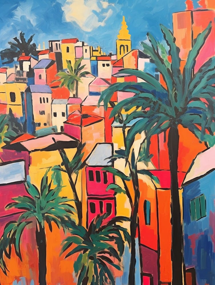 Beirut Lebanon 2 Fauvist Painting