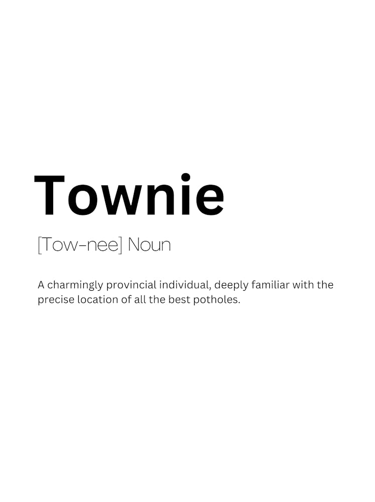 Townie Definition Meaning