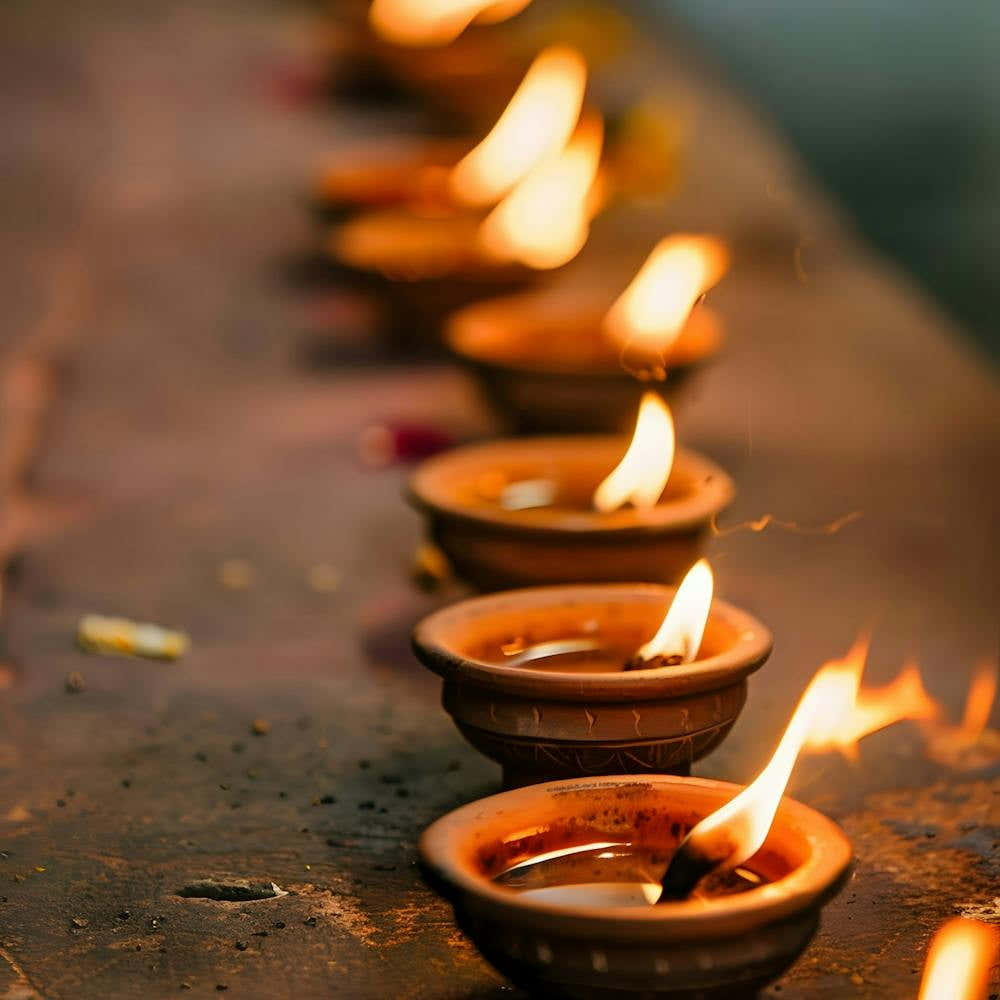 Row Of Diyas