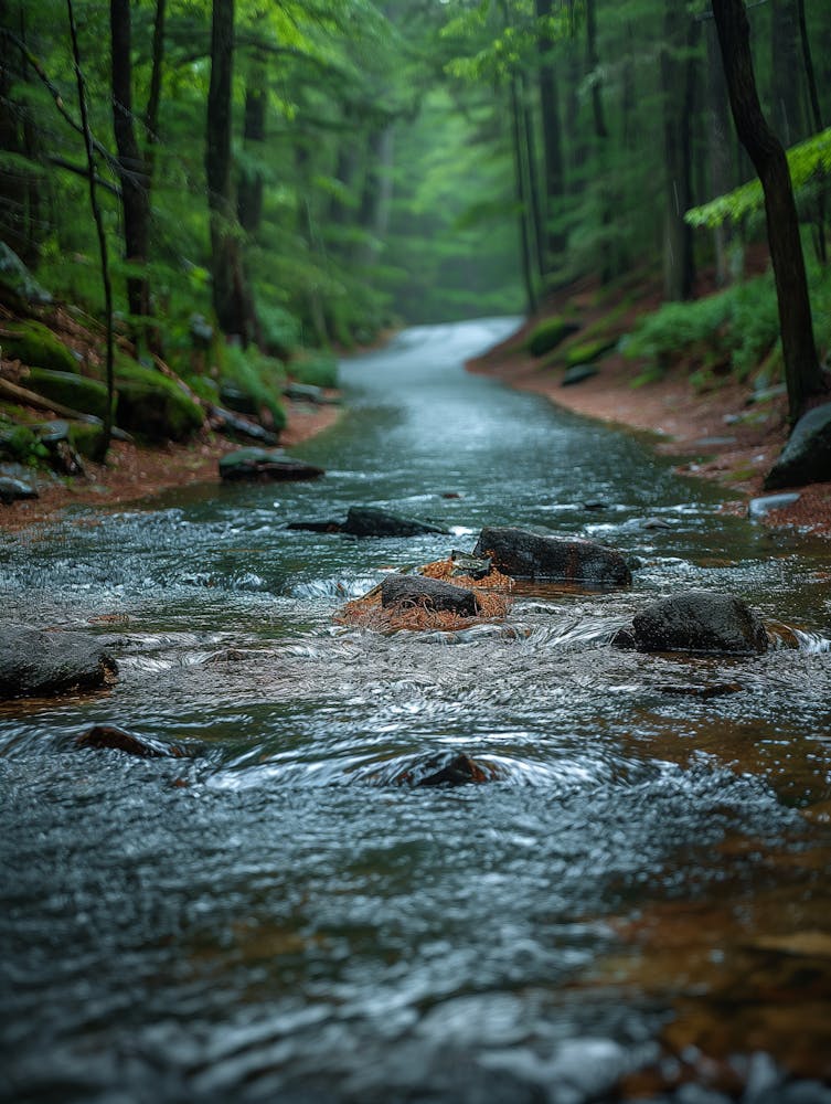 Stream In The Woods
