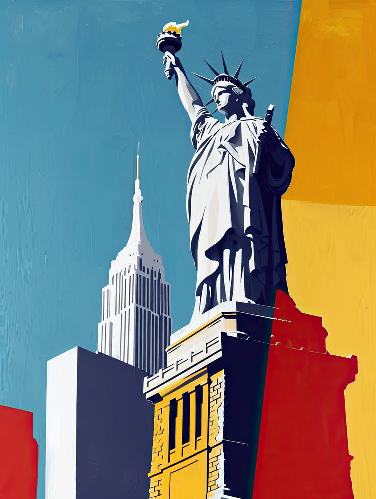 Statue of Liberty In New York City, Minimalism