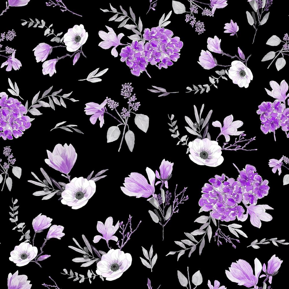 Geranium Flowers Black Purple