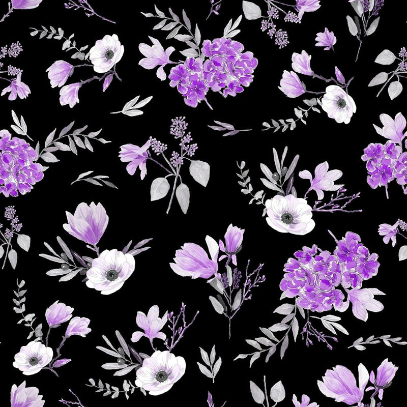 Geranium Flowers Black Purple