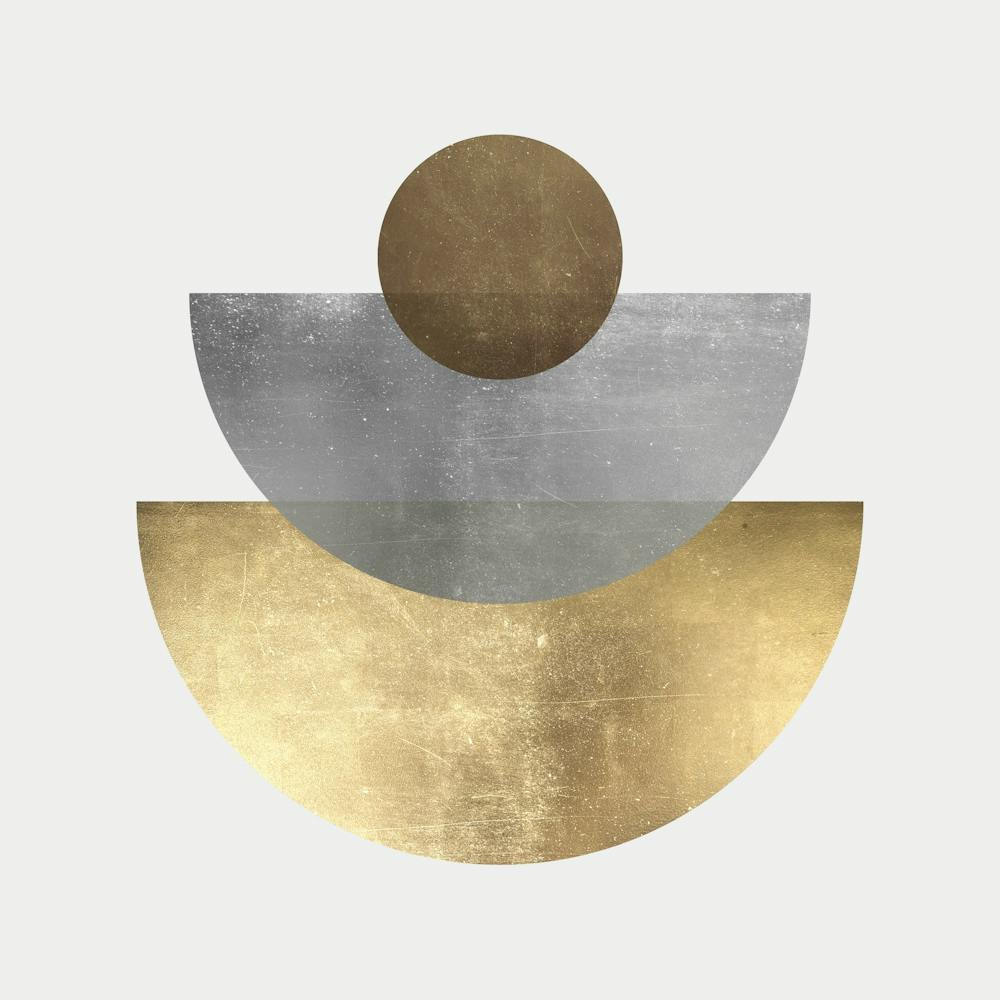 Golden geometric art 1