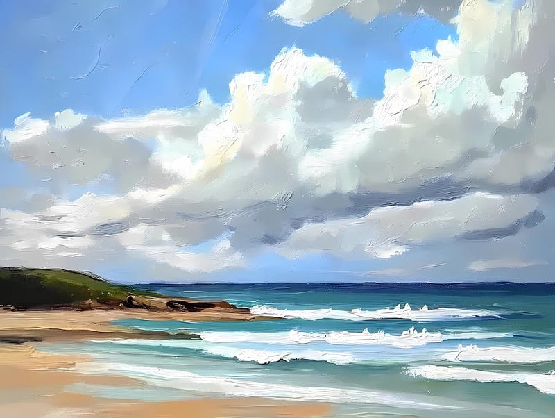 Cloudy Day At The Beach 2