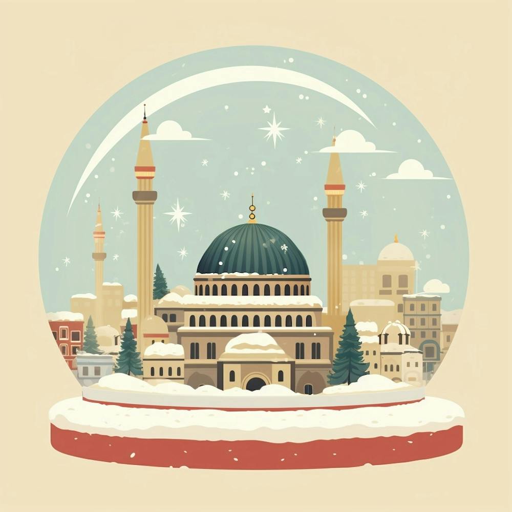 Istanbul Turkey 2 Snowglobe