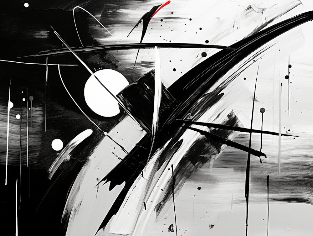 Resistance Abstract Black And White 8