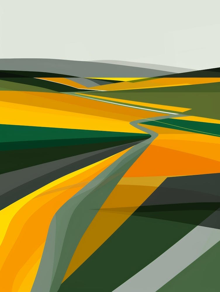 Champ Jaune et Vert