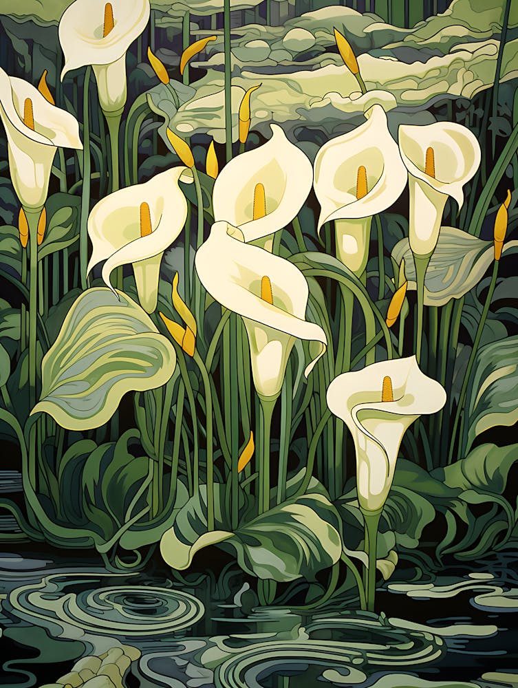 Whimsical Flowers Illustration 1