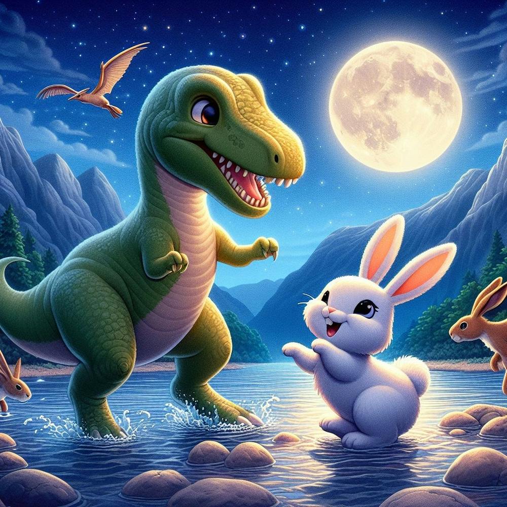 T-Rex And Rabbit 1
