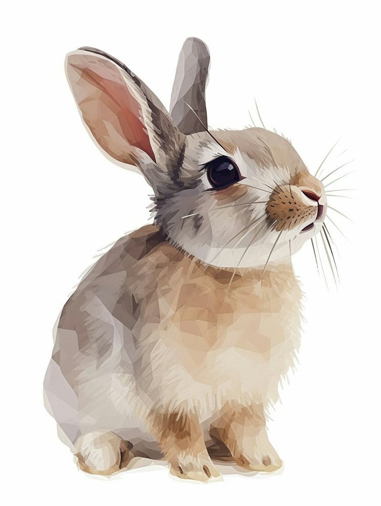 Himalayan Rabbit Kids Illustration 3