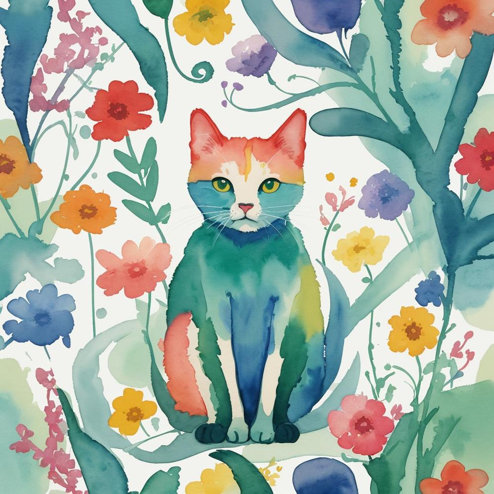 Colorful Cat 1
