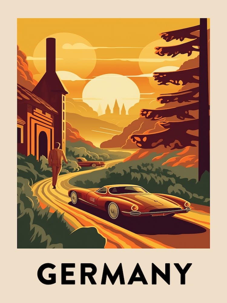 Vintage Travel Poster Germany 4
