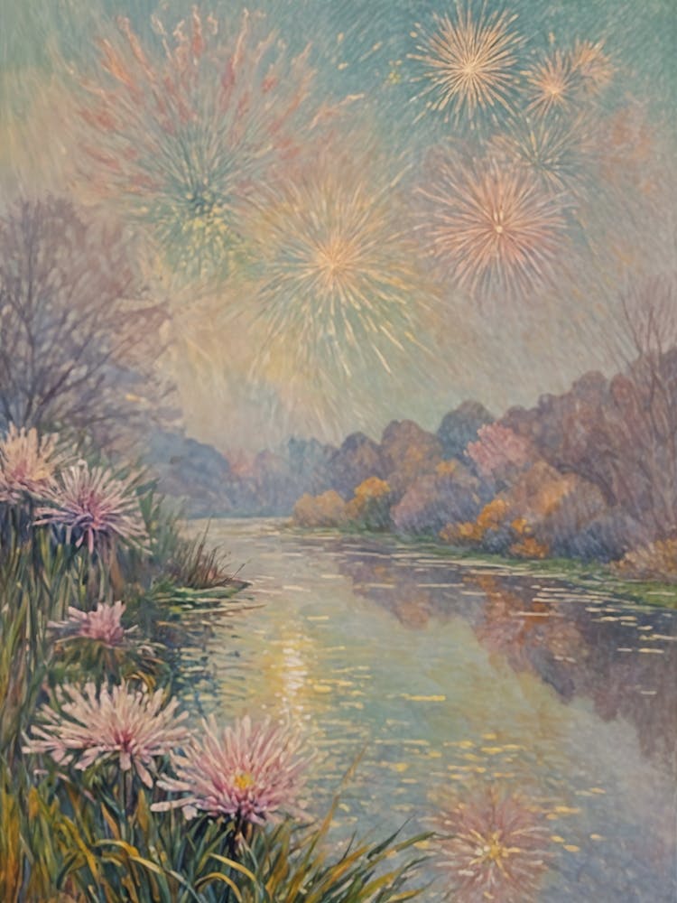 Fireworks Over The River