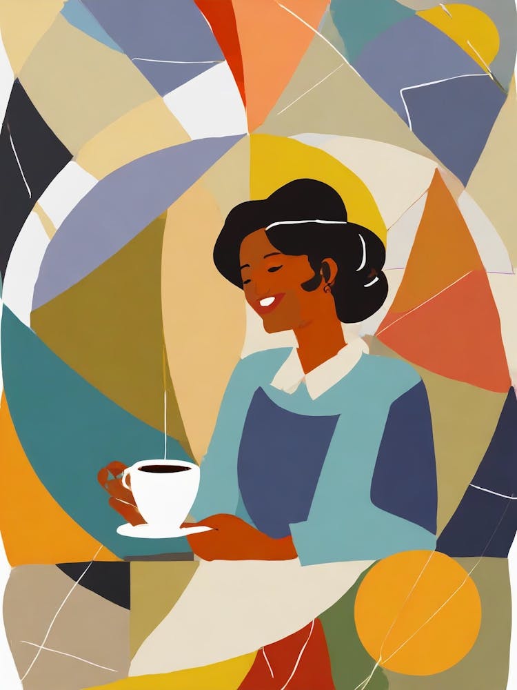 Woman Drinking Coffee