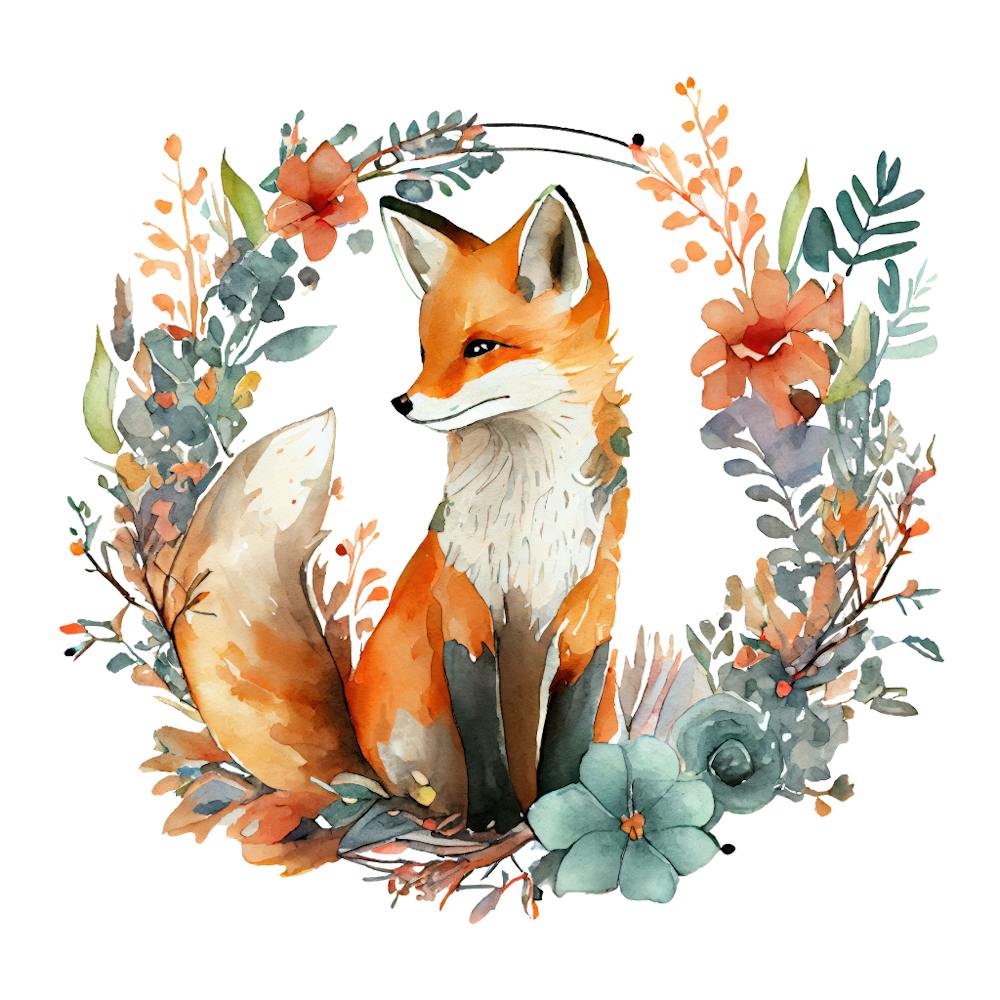 Fox In A Wreath