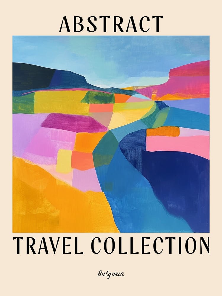 Abstract Travel Collection Poster Bulgaria 3