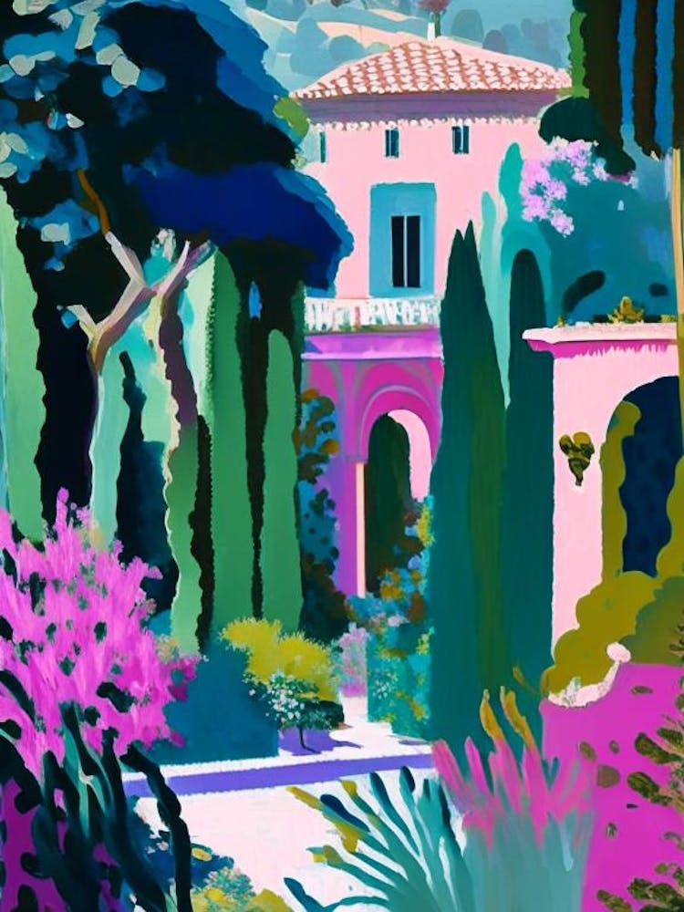 Villa Cimbrone Gardens, 1, Italy Abstract Still Life