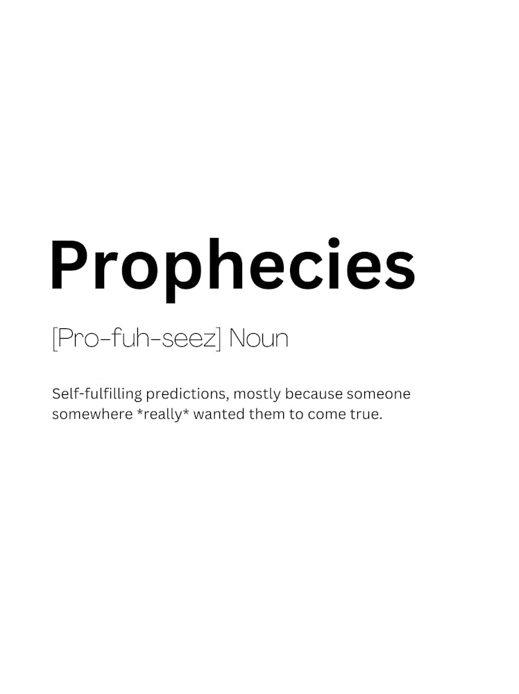 Prophecies Definition Meaning