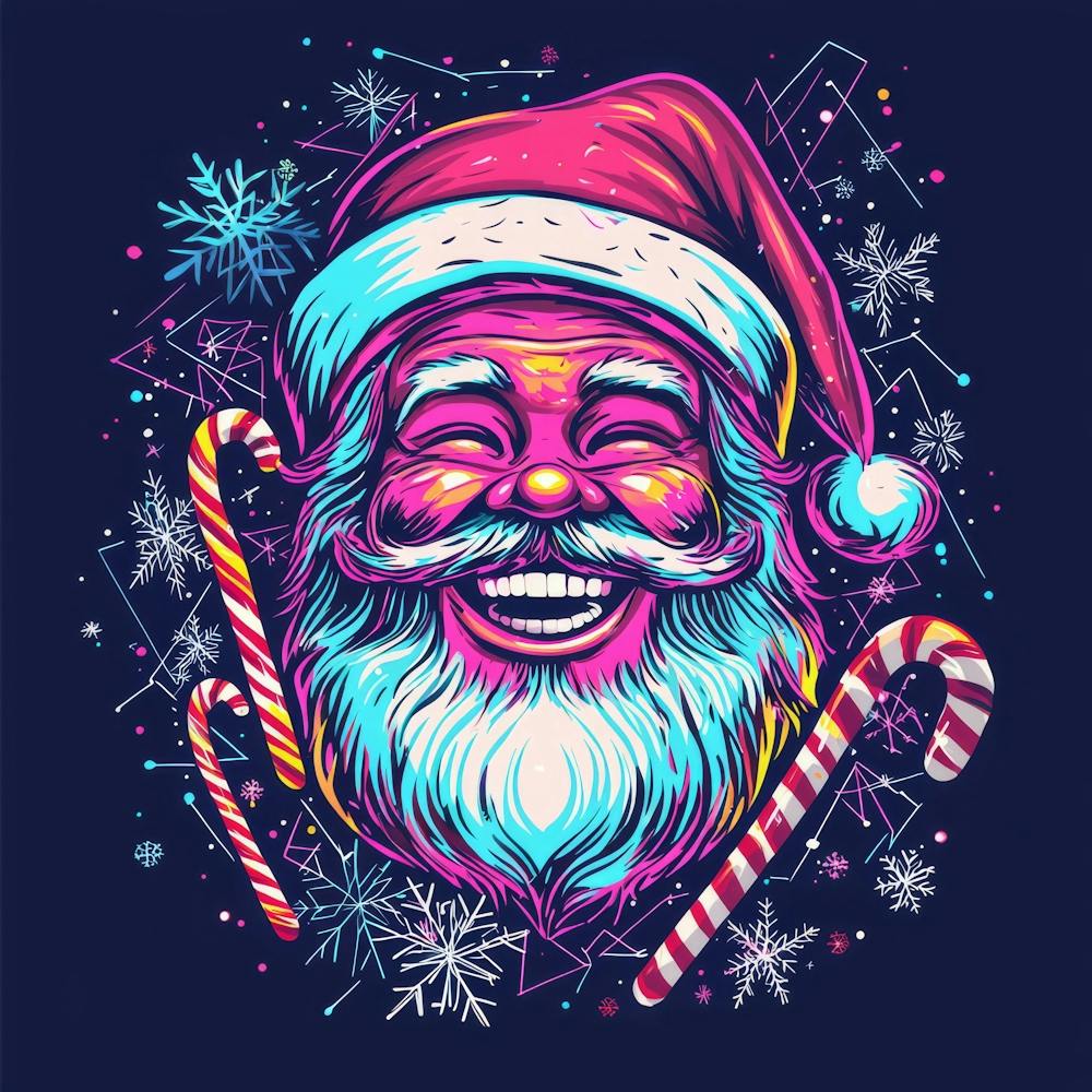 Santa Claus.Generated AI. Wall 3