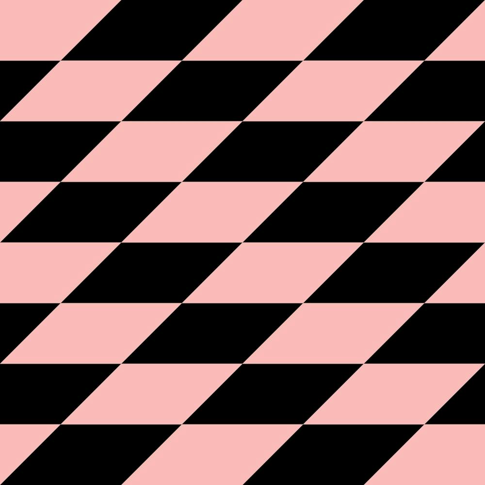 Pink And Black Checkered Pattern