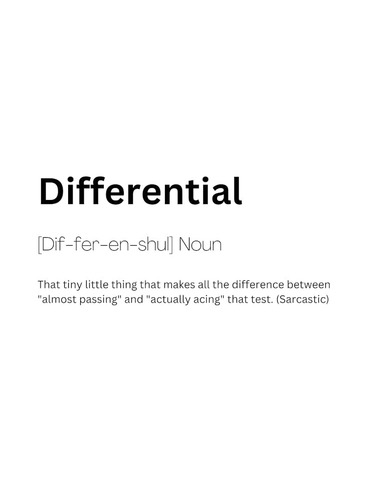Differential Definition Meaning