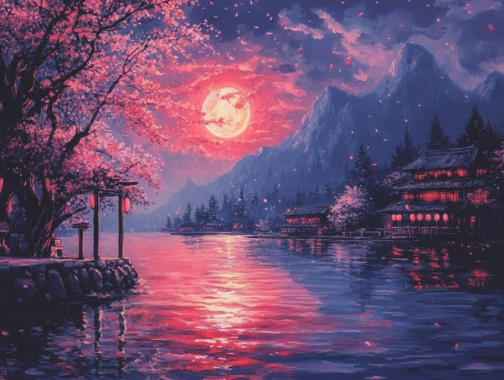 Cherry Blossom Night