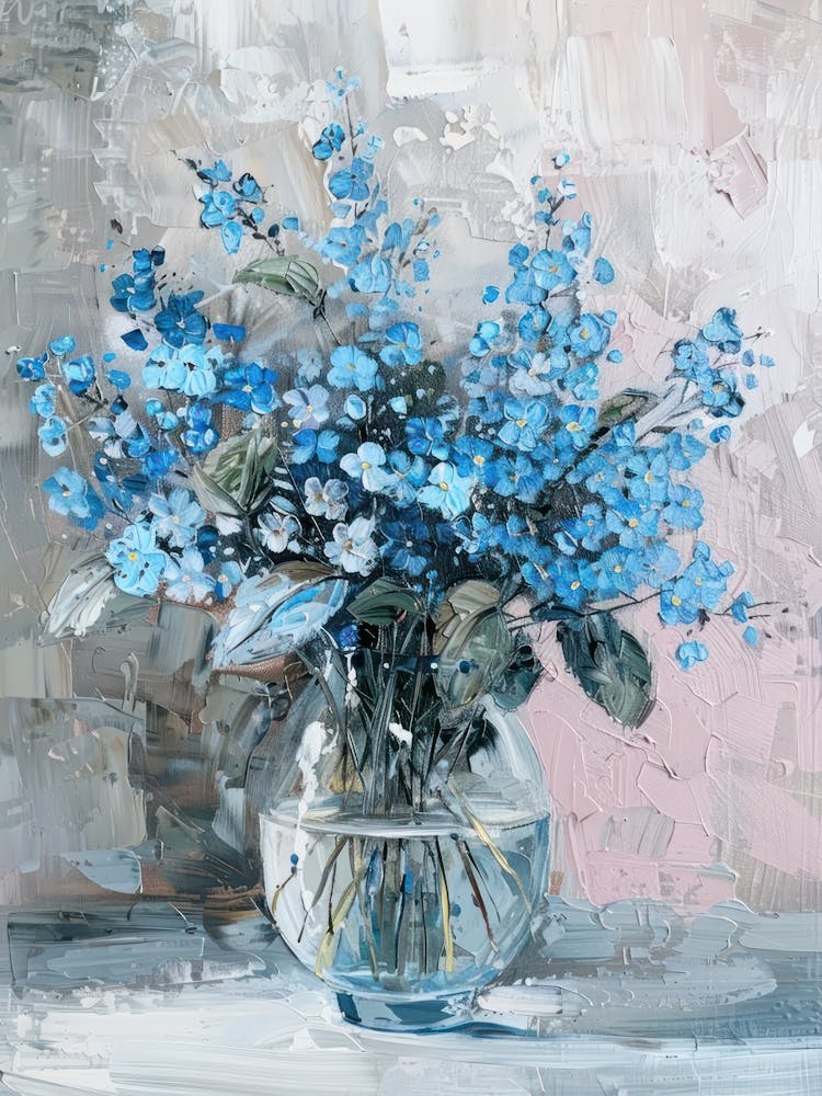 A World Of Flowers For Get Me Not 4 Painting