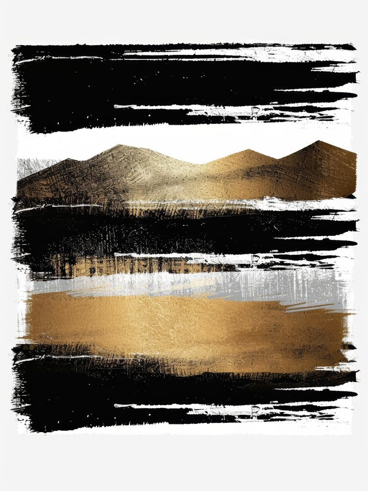 Gold And Black Canvas Print 41