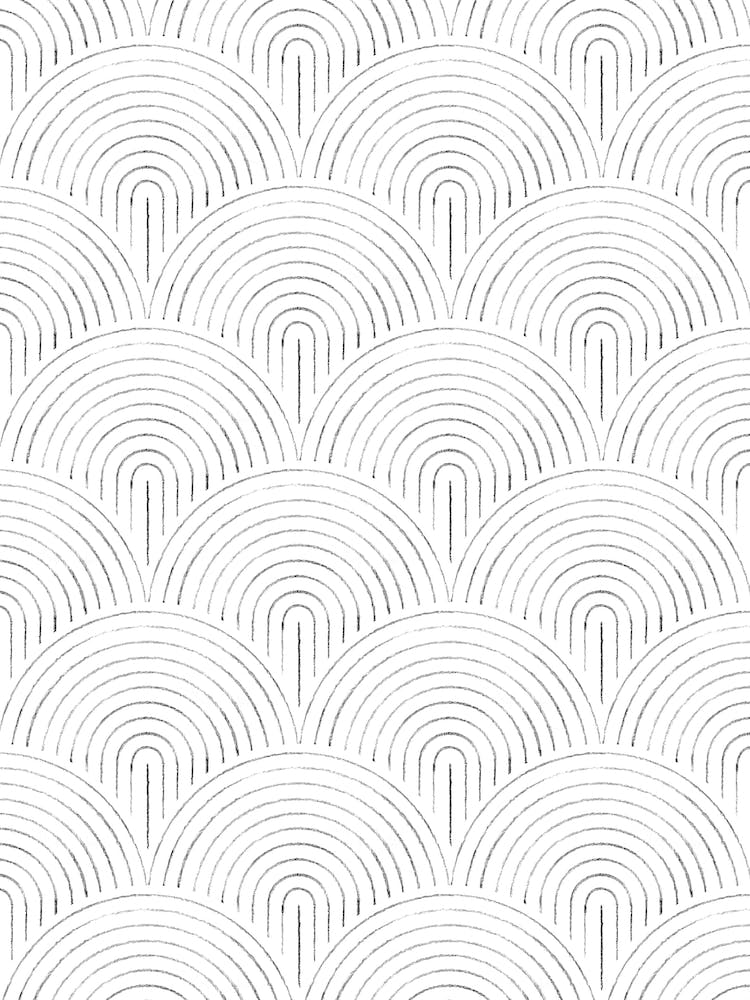 Motif de Vague en Art Linéaire Abstrait
