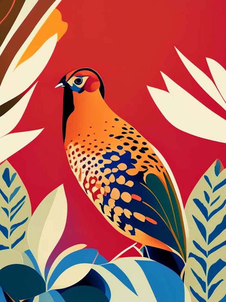 Partridge Pop Matisse Bird