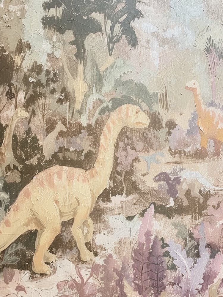 Dinosaurs Exploring Muted Pastels 2
