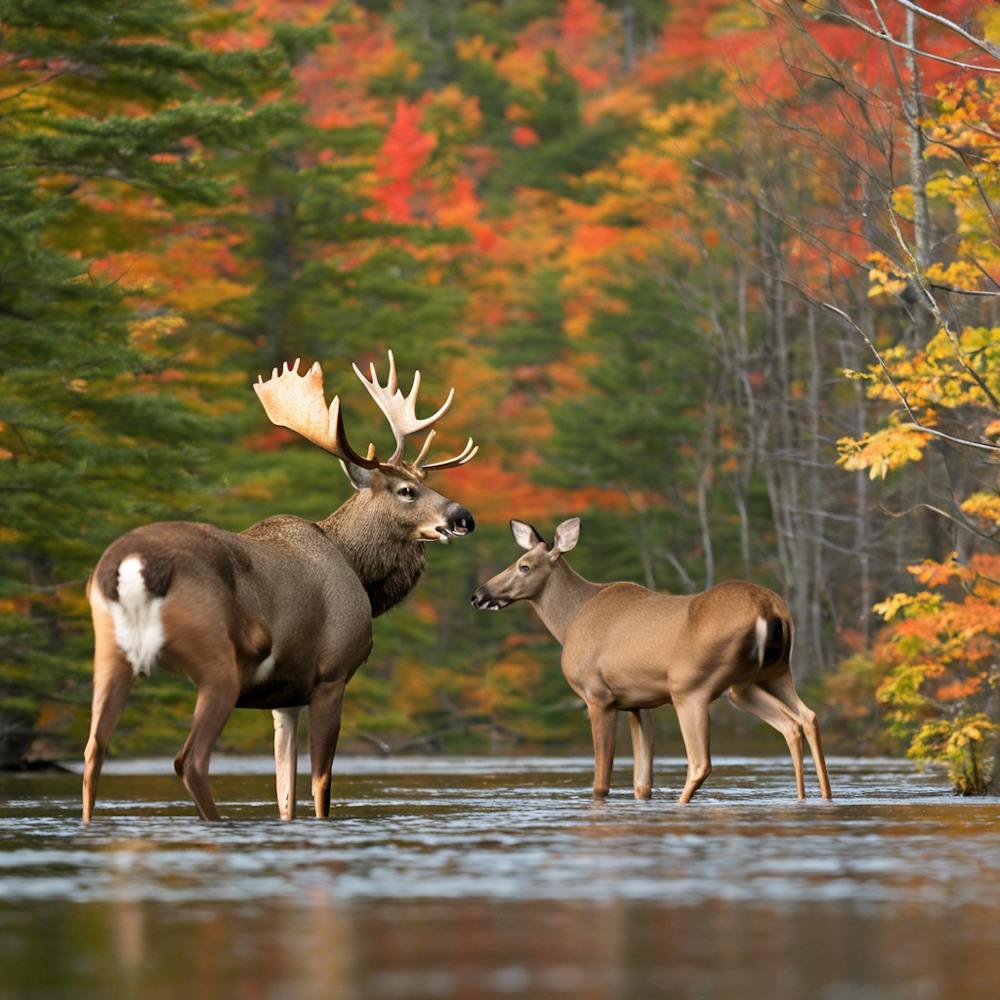 Moose And Deer