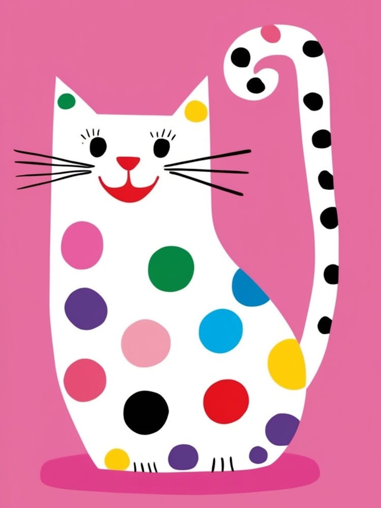Polka Dot Cat 6