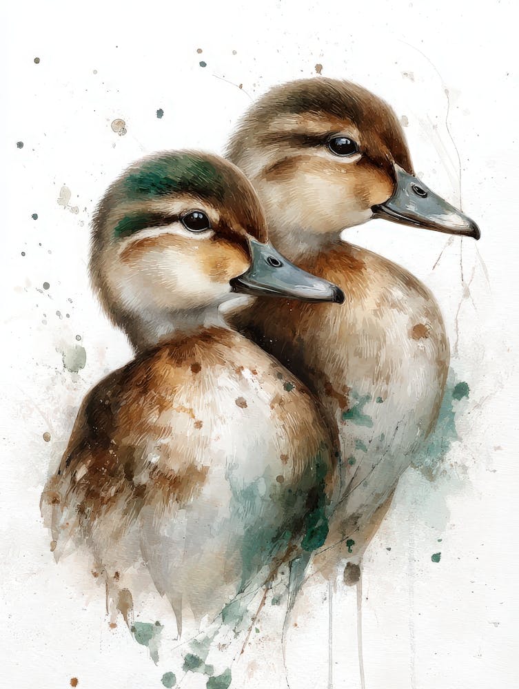 Aihrgdesign Isolated Watercolor Painting Of Birds Duck With S D9b4fec1 Ab7a 497f 8373 E06e27580dcd 3