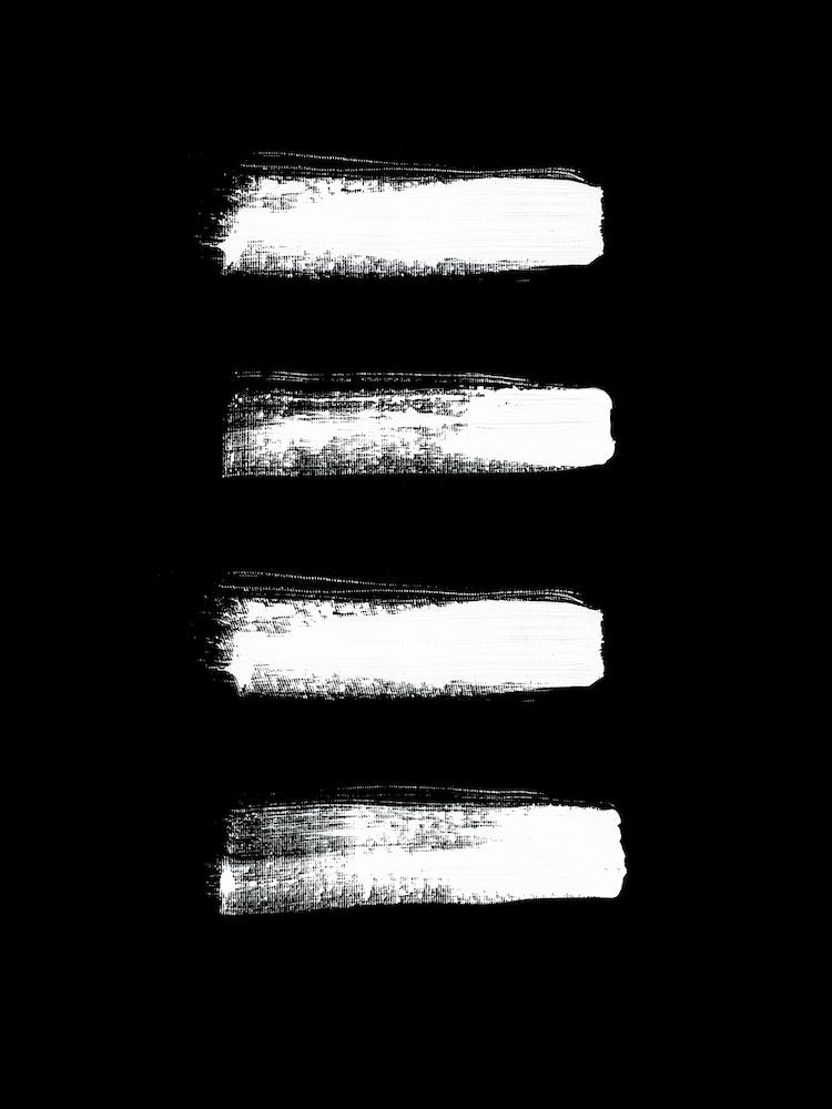 Four Minimal White Abstract
