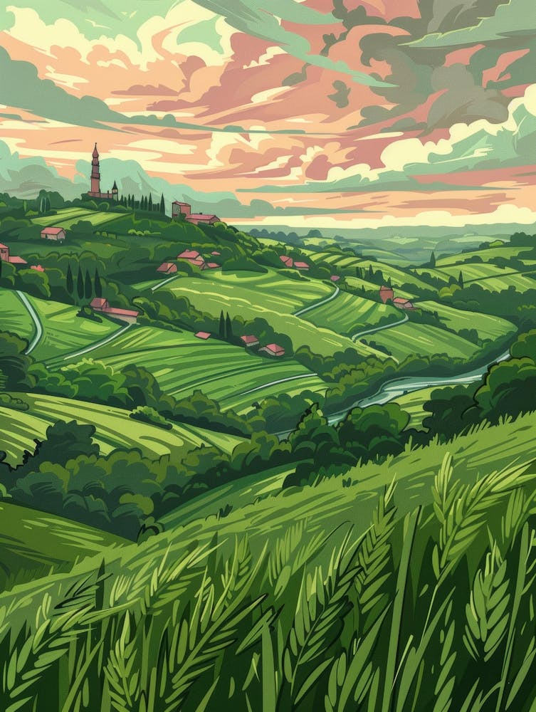 Landschaft Der Toskana