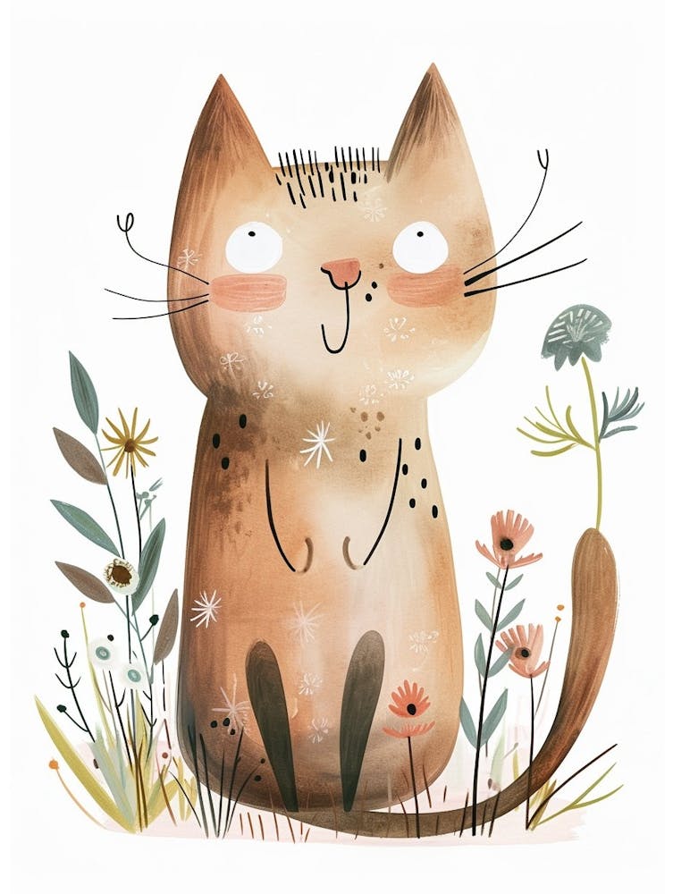 Pixiebob Cat Clipart Illustration 4