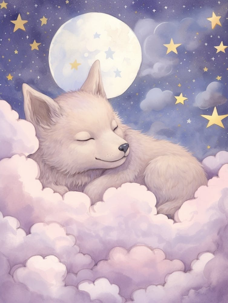 Sleeping Baby Wolf 2