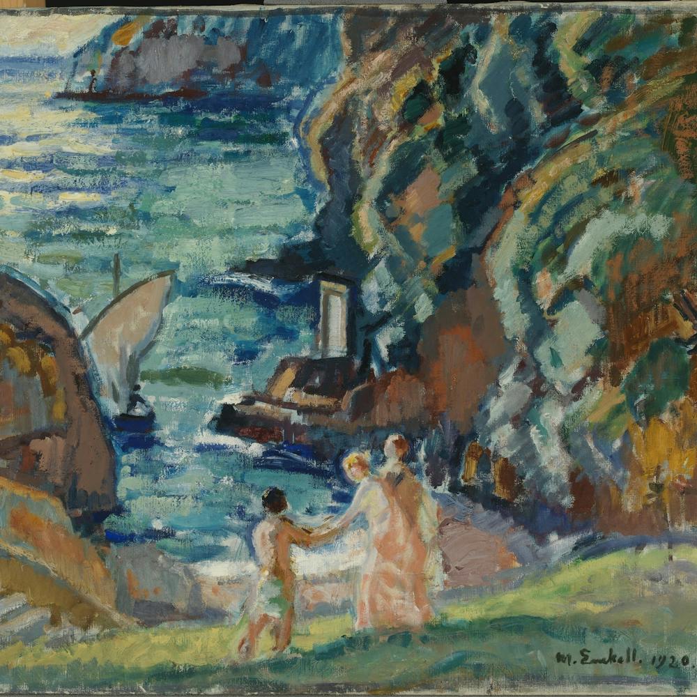Rocky Shore In The Sun, Porto Fino, 1920, By Magnus Enckell