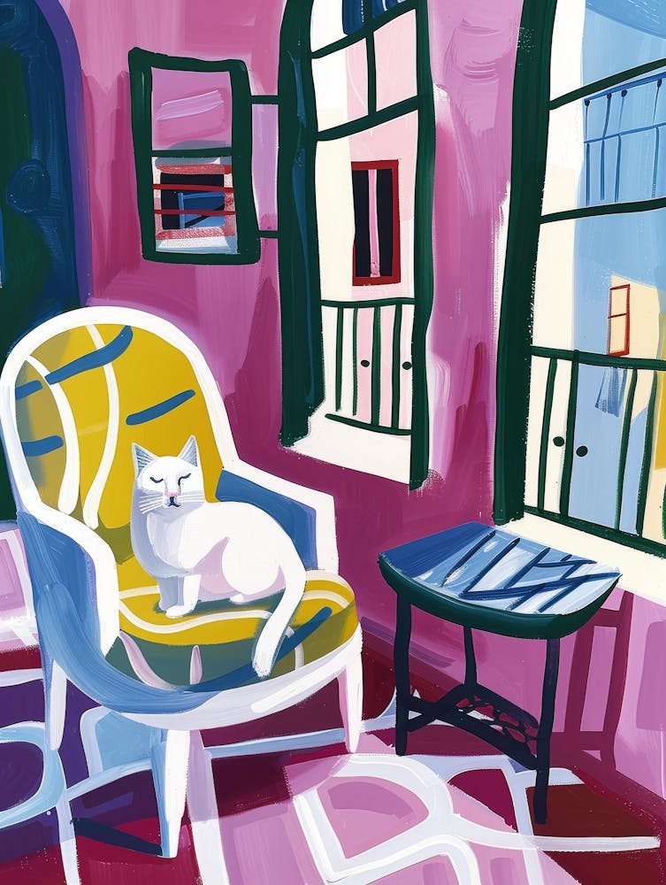 Cat In Chair